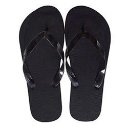 Buy Rubber Flip Flops, in Black at The Surf Haberdashery