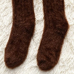 Buy Warm Fuzzy Socks, For Small to Medium Feet in Brown at The Surf Haberdashery