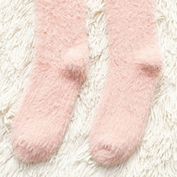 Buy Warm Fuzzy Socks, For Small to Medium Feet in Pink at The Surf Haberdashery