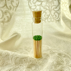 Buy Thick & Sturdy Matches, in a Glass Vial with Cork, 75 Sticks at The Surf Haberdashery