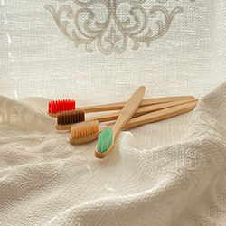 Buy a Wooden Toothbrush, with Nylon Bristles on a Bamboo Handle at The Surf Haberdashery