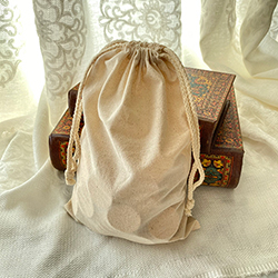 Buy a Cotton Drawstring Bag, Large, 7.5” x 10.5” at The Surf Haberdashery