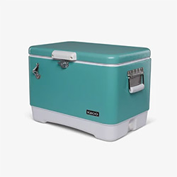 Buy a Retro Steel Belted Cooler, in Crystal Ocean, 54 Quart at The Surf Haberdashery