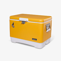 Buy a Retro Steel Belted Cooler, in Gold Canyon, 54 Quart at The Surf Haberdashery
